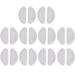 10 Pairs Adhesive Eye Glazen Neus Pads D Vorm Stok Op Anti-Slip Zachte Siliconen Lijm Neus Pads Bril neus Pad Kit