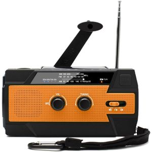 4000Mah Solar Radio Emergency Radio Am/Fm/Wb Weer Radio Hand Crank Radio Met Led Zaklamp Telefoon power Bank