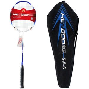 HENBOO Lichtgewicht Badminton Set Full Carbon Training Badminton Racket En Tas Standaard Duurzaam Sport Apparatuur 300g SW-7