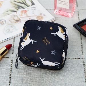 Waterdichte Tampon Opbergtas Leuke Maandverband Pouch Draagbare Make-Up Lipstick Sleutel Oortelefoon Data Kabels Organizer