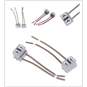 2pcs socket Adapter Kabelboom Sockets Auto Auto Draad Connector Kabel Plug Voor h7 HID LED Koplamp Mistlampen lamp