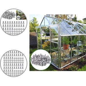 Anti-Vervormen 1 Set Mini Praktische Kas Moeren Bouten Kit Te Installeren Kas Reparatie Kit Tough Voor Tuin