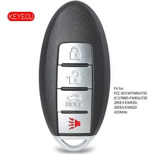 Keyecu Smart Afstandsbediening Sleutelhanger 4 Knoppen Voor Infiniti M35 M45 Autosleutel 2006 2007 , fcc Id: CWTWBU735/CWTWBU618