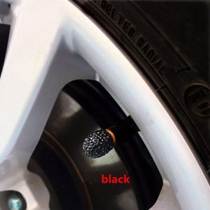 4 Stks/partij Zachte Klei Strass Auto Ventieldopjes Diamant Schijnt Stofdicht Caps Auto Accessoires