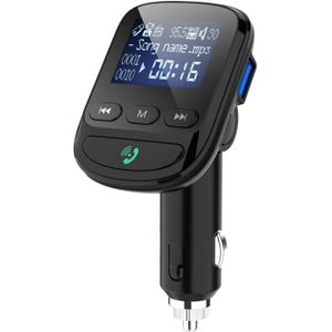 Autolader Handsfree Fm-zender Bluetooth Carkit Lcd MP3 Speler Auto Sigarettenaansteker QC3.0 Snel Opladen