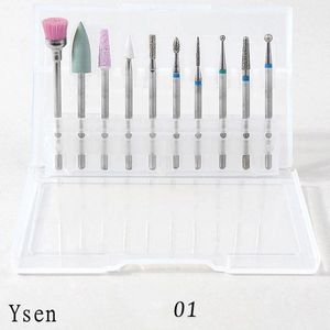 Polijsten Nail Frees Set 10 Stuks Van Emery Elektrische Boor Manicure Nail Boor Verwijdering Gel Vernis Tool Accessoires