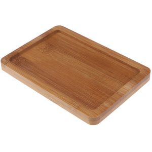 Bamboe Ronde Vierkante Kommen Borden Voor Vetplanten Potten Trays Base Stander Tuin Decor Home Decoratie Ambachten