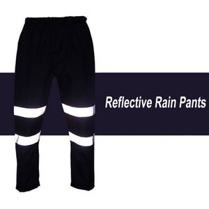 Werk Regen Broek Reflecterende Regen Broek Waterdicht Winddicht Outdoor Verkeer Wandelen Paardrijden Veiligheid Waarschuwen Werken Kleding