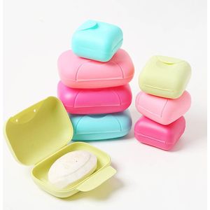 1 Pc Zeepkist Kleuren Badkamer Thuis Douche Wandelen Houder Container Zeep Organizer Lekvrij Draagbare