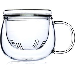 300 Ml Koffie Beker Met Handvat Isolatie Hoge Borosilicaatglas Tea Cup Innovatieve Thee Fles Met Filter
