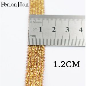 10 Yards Breedte 1.2Cm Gouden Lint Jurk Nachtjapon Mannen En Vrouwen Kleding Golden Element Decoratie Accessoires ZD0330