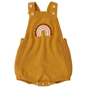 Baby Mouwloze Gebreide Rompertjes Bodysuits Herfst Pasgeboren Jongens Meisjes Jumpsuits 4XFE