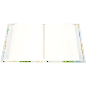 100 Vellen Insert Pagina 6 Inch 4D Panoramisch Plastic-verzegelde Instant Foto Opslag Frame Fotoalbum Groen Blad Landschap stijl