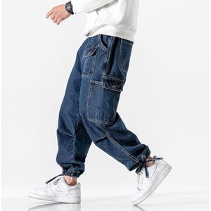Privathinker Hip Hp Mannen Jeans Vintage Man Baggy Denim Broek Streetwear Mannen Blauw Jean Broek Broek Plus Size
