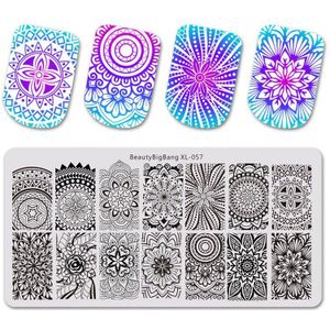 Beautybigbang Stempelen Platen Voor Nails Art Diy Vogels Pauwenveer Nail Stempelplaten Template Nail Art Stencil Mold XL-065