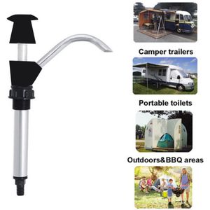 Camper Water Camping Pomp Caravan Sink Water Double-Action Camper Deel Legering Zwarte Dubbele Action Bediening Accessoire