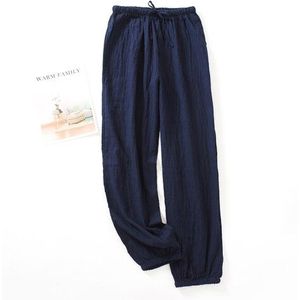 Mannen Slapen Bodems Effen Losse Bundel Lente Herfst Losse Broek Nachtkleding Pyjama Homewear Lounge Eenvoudige Dagelijkse Casual Leisure