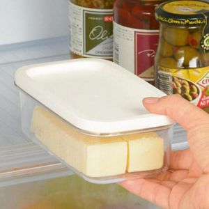 Plastic Butter Opbergdoos Container Transparante Kaas Server Keeper Lade Botervloot Met Deksel Kaasplank Keuken Gereedschap