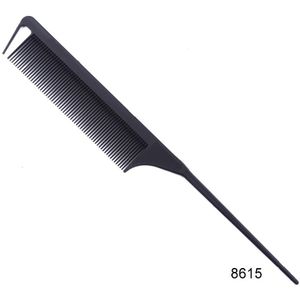 1Pc Zwart Fijne Kam Plastic Pin Anti-Statische Haar Stijl Rat Staart Kam 220X28X4Mm Haar Styling Beauty Tools