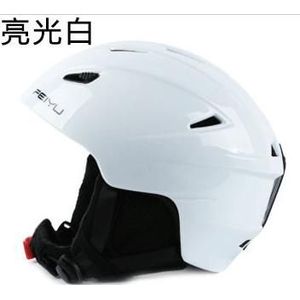 Winter Mannen en Vrouwen Ski Helm Professionele Sneeuw Snowboard Helm Heren Outdoor Sport Hoofd Veiligheid Dragen M, L Zwart Wit