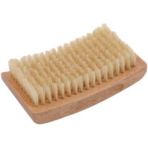 Vierkante Natuurlijke Varkenshaar Baard Borstel Voor Mannen Bamboe Gezicht Massage Dat Wonderen Te Kam Baarden En Snor