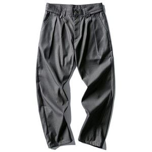 Mannen Vintage Mode Casual Pak Broek Mannelijke Streetwear Hip Hop Losse Harembroek Japan Stijl Broek