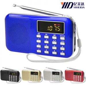 Subwoofer Y-896 Mini Handige Kaart Draagbare Speaker Radio Ondersteuning Tf Cassette Zaklamp Functie Voor Ouderen