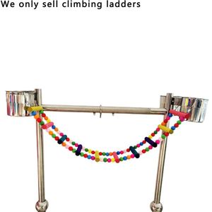 Vogel Kleurrijke Swing Houten Brug Klimmen Ladder Speelgoed 10 Stappen Niet Giftig Lichtgewicht Duurzaam Praktische Draagbare
