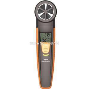 Mini DigitalAnemometer Handheld Digitale Wind Speed Tester Thermometer Wind Meter Opgewaardeerd van HT-807