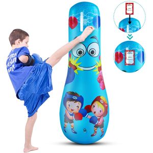 Unisex Kinderen Tumbler Bokszak Fitness Opblaasbare Kids Zandzak Home Gym Fitness Boksen Fight Training Stress Relief Speelgoed