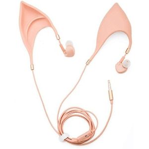 Leuke Elf Vorm Oortelefoon Ruisonderdrukking In-Oren Universal Wired Drive-By-Wire Hoofdtelefoon Oor Cup ingebouwde Microfoon