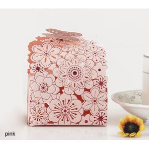 10Pcs Papier Candy Box Hollow Vlinder Europese Stijl Boxes Trouwbedankjes Leuke Persoonlijkheid Chocolade Doos