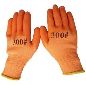 10Pairs Latex Thermische Handschoenen Gerimpelde Antislip Palm Dompelen Dragen-Resisatnt Fluwelen Voering Veiligheid Mechanische Reparatie Bouw