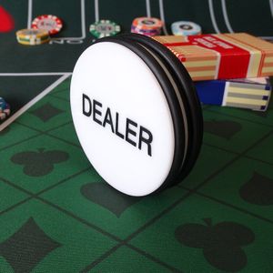 Dealer Button 3 Inch Acryl Poker Card Guard Texas Hold'em Game Accessoires Alle In Big Blind Kleine Blind