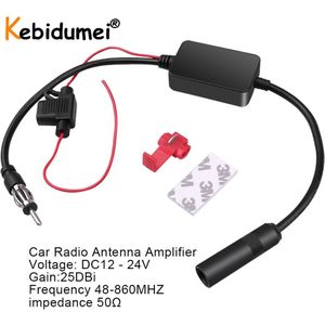 Universele Auto Fm Antenne 12V Auto Radio Antennes Versterker Signaal Amp Booster Radio Fm Voor Mariene Auto Voertuig boot