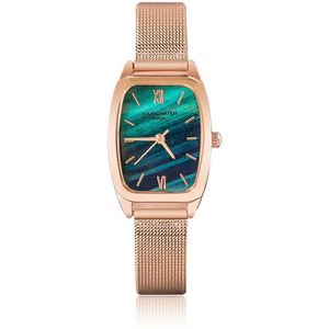 Rechthoek Dames Horloges Magical Dial Vrouwen Mode Quartz Horloge Luxe Rose Gold Steel Mesh Band Vrouw Klok