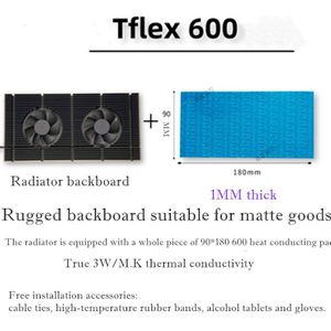 Voor Rtx 3090 3080 3070 Serie Grafische Kaart Vga Vram, aluminium Paneel + Dual Pwm Fan Cooling Cooler Gpu Backplate Geheugen Radiator