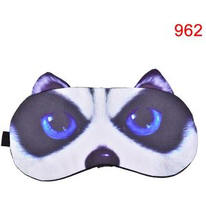 Vrouwen Mannen Leuke Kat Hond Slaap Masker Slaapmasker Cover Oogmasker Natuurlijke Slapen Zachte Blinddoek Eyepatch Sleep Eyeshade Eye Cover