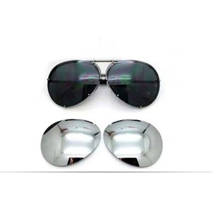 eyewear mannen vrouwen mode P8478 cool zomer stijl zonnebril zonnebril verwisselbare lens 8478 met glazen case auto