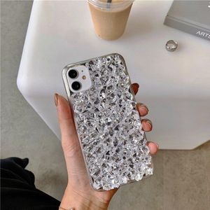 Mode Transparant Kristal Strass Diamant Bling Siliconen Case Voor Iphone 11 Pro Max Se X Xs Xr 7 8 plus Soft Tpu Cover