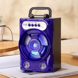 Outdoor Sport Travel Bluetooth-Compatibel Luidspreker Wireless Sound Systeem Bass Stereo Met Led Light Ondersteuning Tf Card Fm radio