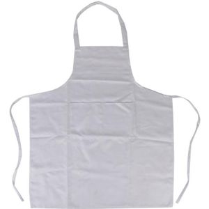 LUOEM Halster-hals Stijl Mouwloze Keuken Koken Schort met Pocket (Wit)