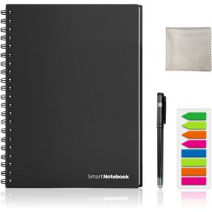 Smart Herbruikbare Uitwisbare Notebook Papier Wissen Notepad Notitieblok Gevoerd Met Pen Pocketbook Dagboek Journal Kantoor School Tekening