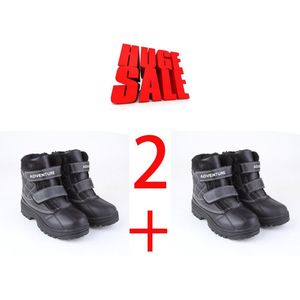 2 Pairs Voor 1 Prijs! Jongen Snowboots Kinderen Winter Schoenen Anti-Slip Waterdichte Warme Pluche Fleece 3M Rubber Europese Maat