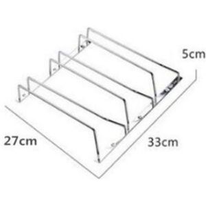 Roestvrij Staal Glas Wijn Rek Ondersteboven Wijnrek Beker Rack Nail-Gratis Opknoping Wijn Opknoping Bekerhouder WF9111115