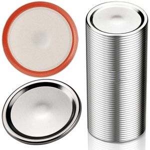 Mond Inblikken Deksels Voor Mason Jars Split-Type Pot Deksels Lekvrije En Veilige Inblikken Caps Met Siliconen Afdichtingen