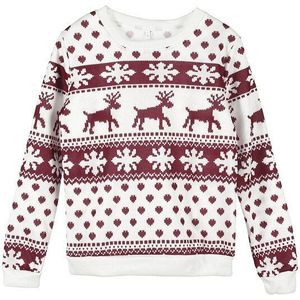 Jaar vrouwen Kerst Xmas Trui Mode Vrouwelijke Jumper Trui Lange Mouwen Xmas Herten Gedrukte Trui Tops Truien