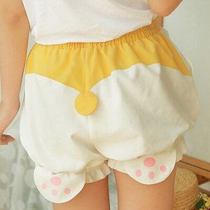 Leuke Corgi Hond Hip Korte Slaap Bodems Vrouwen Lente Kawaii Meisje Elastische Taille Pyjama Onderbroek Harajuku Pompoen Bloeiers Mujer