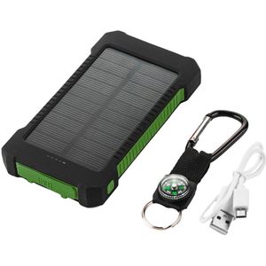 20000 Mah Hoge Capaciteit Waterdichte Solar Power Bank Dual Usb Externe Polymer Batterij Oplader Outdoor Licht Powerbank