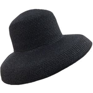 Audrey Hepburn stro hoed gezonken modelling tool bell-vormige grote rand hoed vintage hoge pretend baarheid toeristische strand sfeer